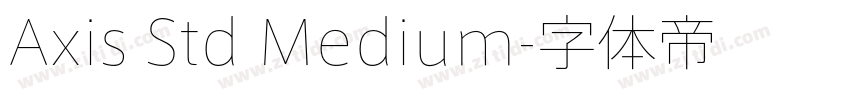 Axis Std Medium字体转换